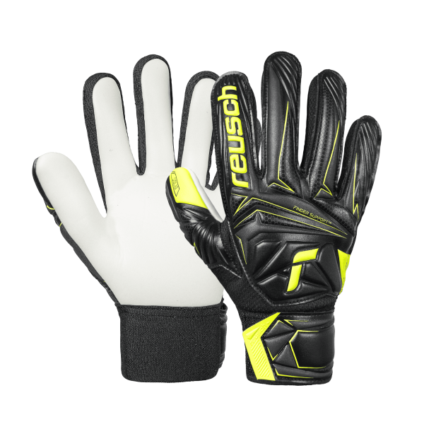 Reusch Attrakt Starter Solid Finger Support Junior 5672511 7752 schwarz gelb 1